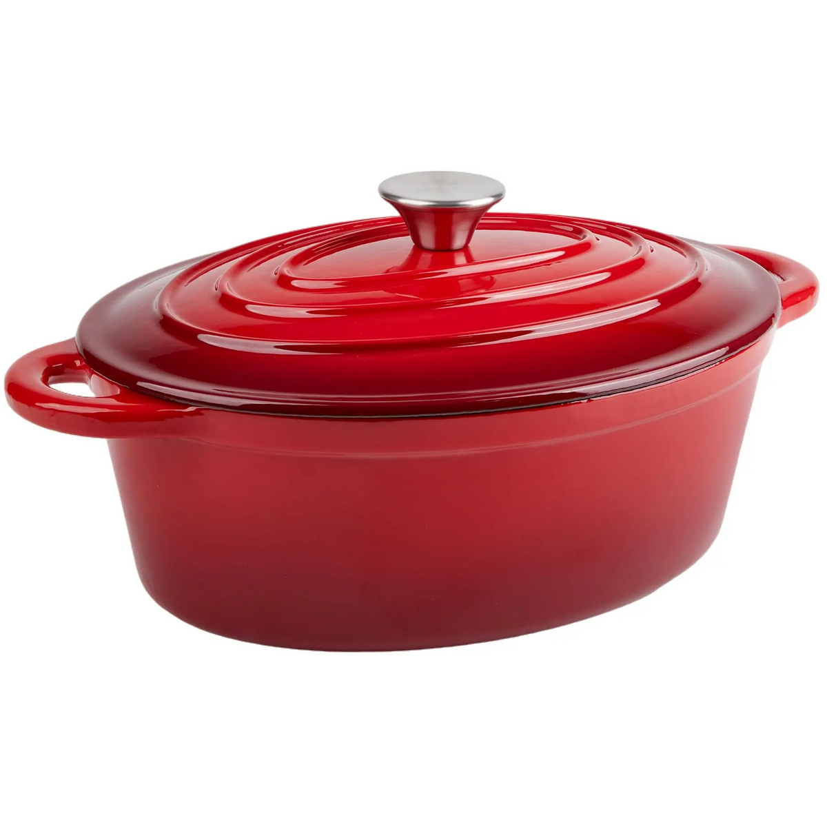 Novara Enamel Cast Iron Roasting Pan with Lid - Versatile 2-in-1 Design