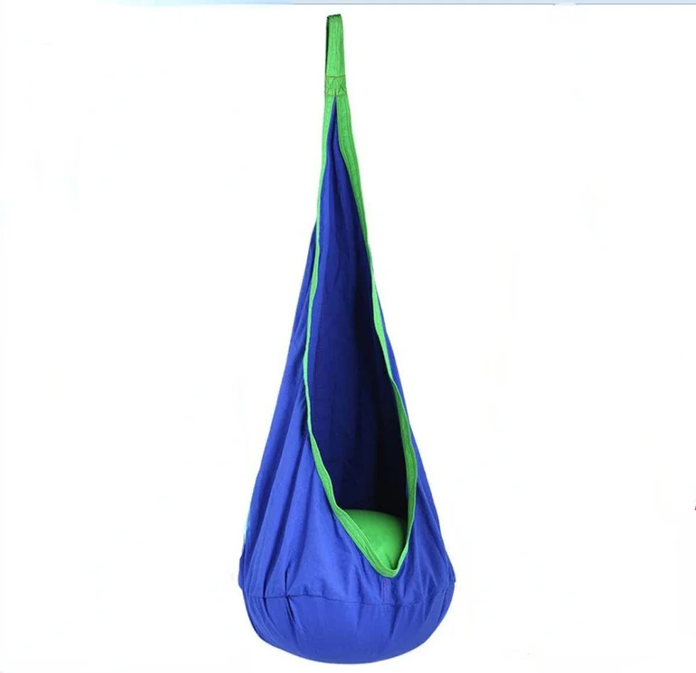 Royeva Kids Pod Swing with Air Cushion - Indoor & Outdoor Sensory Hanging Hammock Chair