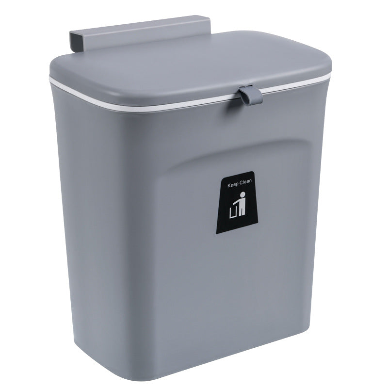 Royeva Slim Wall Mounted Trash Can With Odor Seal-Kitchen Waste Bin