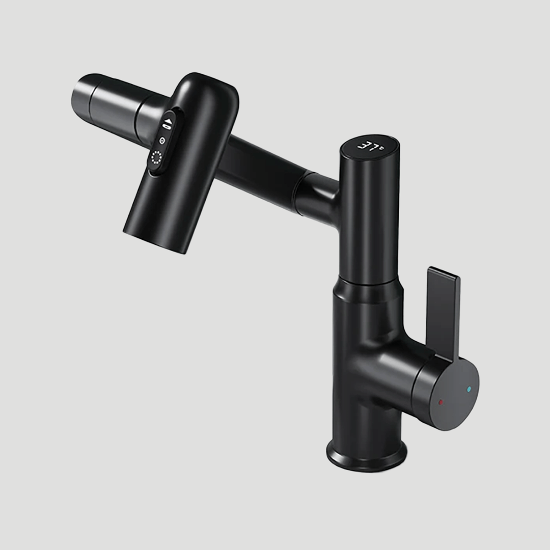 360° Swivel Kitchen Tap with LED Temperature Display for Modern Sinks 3