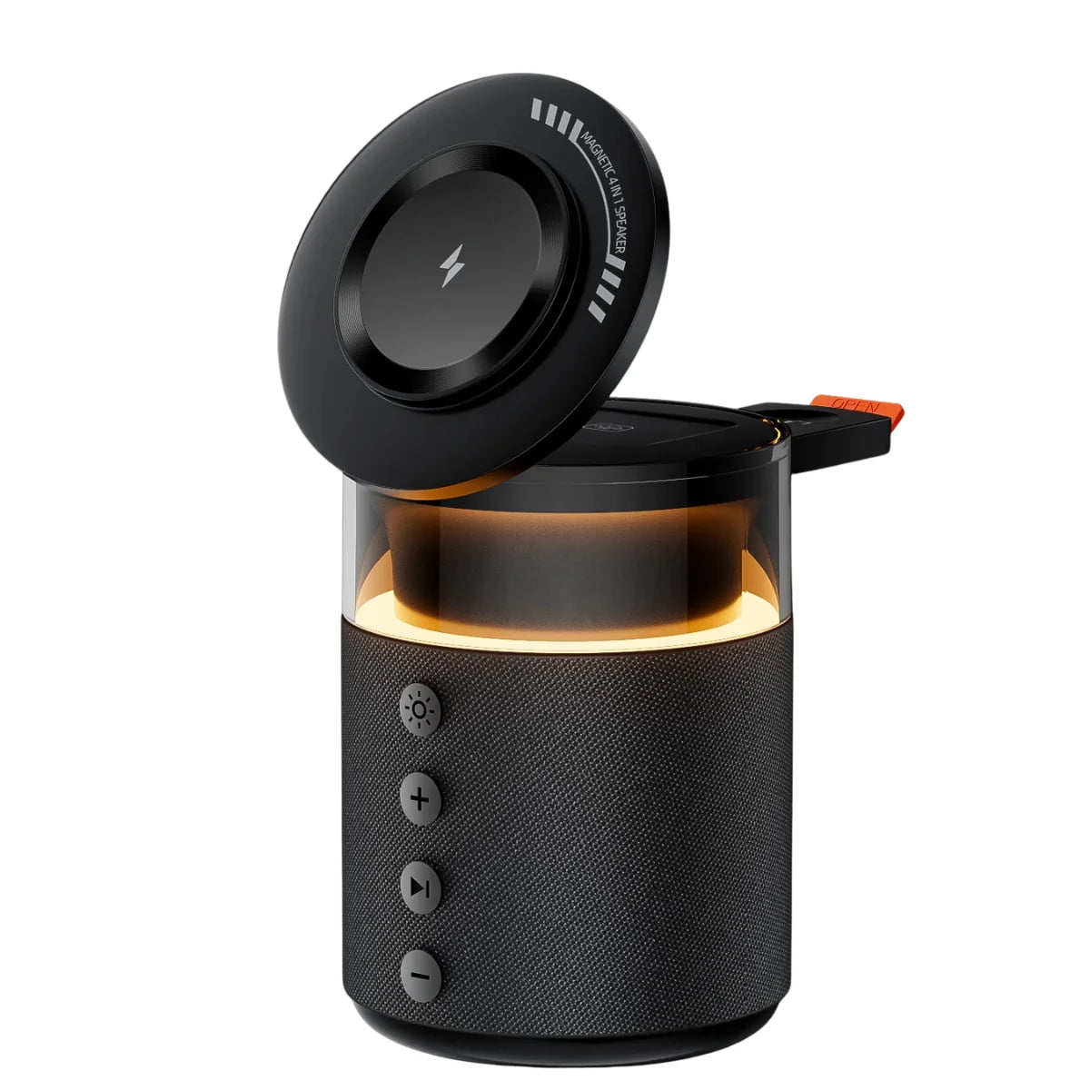 5-in-1 Magnetic Wireless Charging Station with Speaker & Night Light 0
