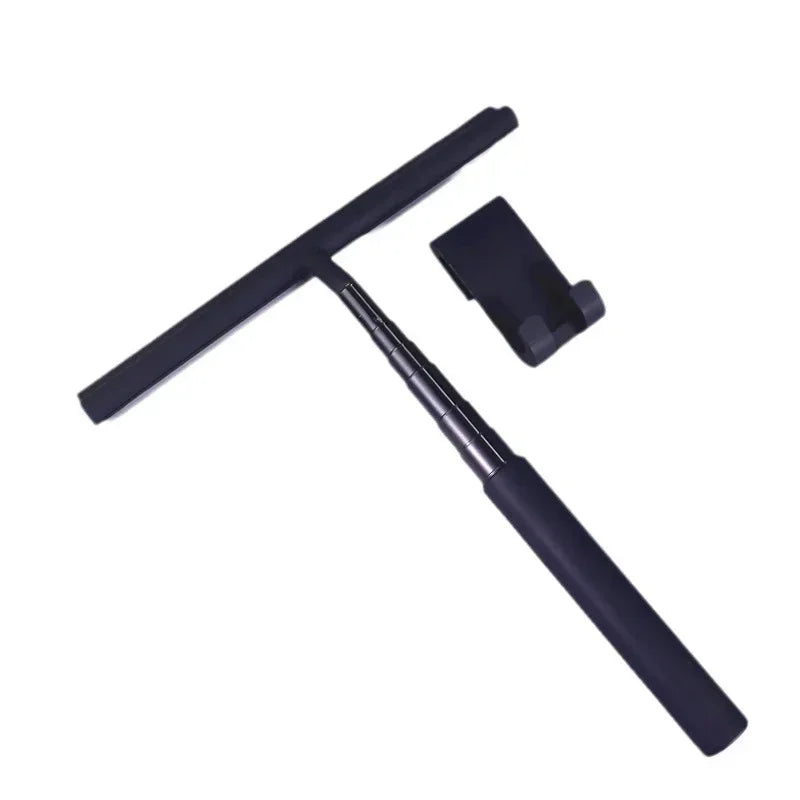 Royeva Extendable Shower Squeegee with Hook - Telescopic Glass Wiper for Bathroom & Car
