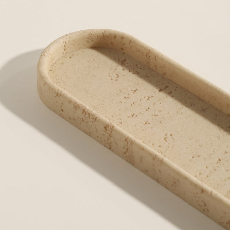 Royeva Sandstone Decorative Tray-Minimalist Bathroom Vanity Accent