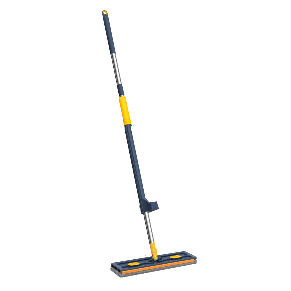 Royeva Flexible Flat Mop with Self-Wringing System & Microfiber Pads for Cleaning