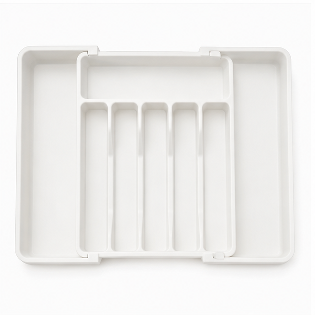 Elanor Extra Large Expandable Silverware Organizer with Adjustable Compartments