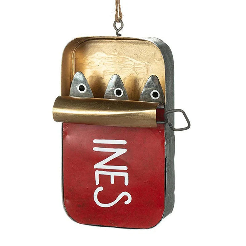 Coastal Sardine Can Hanging Ornament DIY Tin Fish Home Decor 6