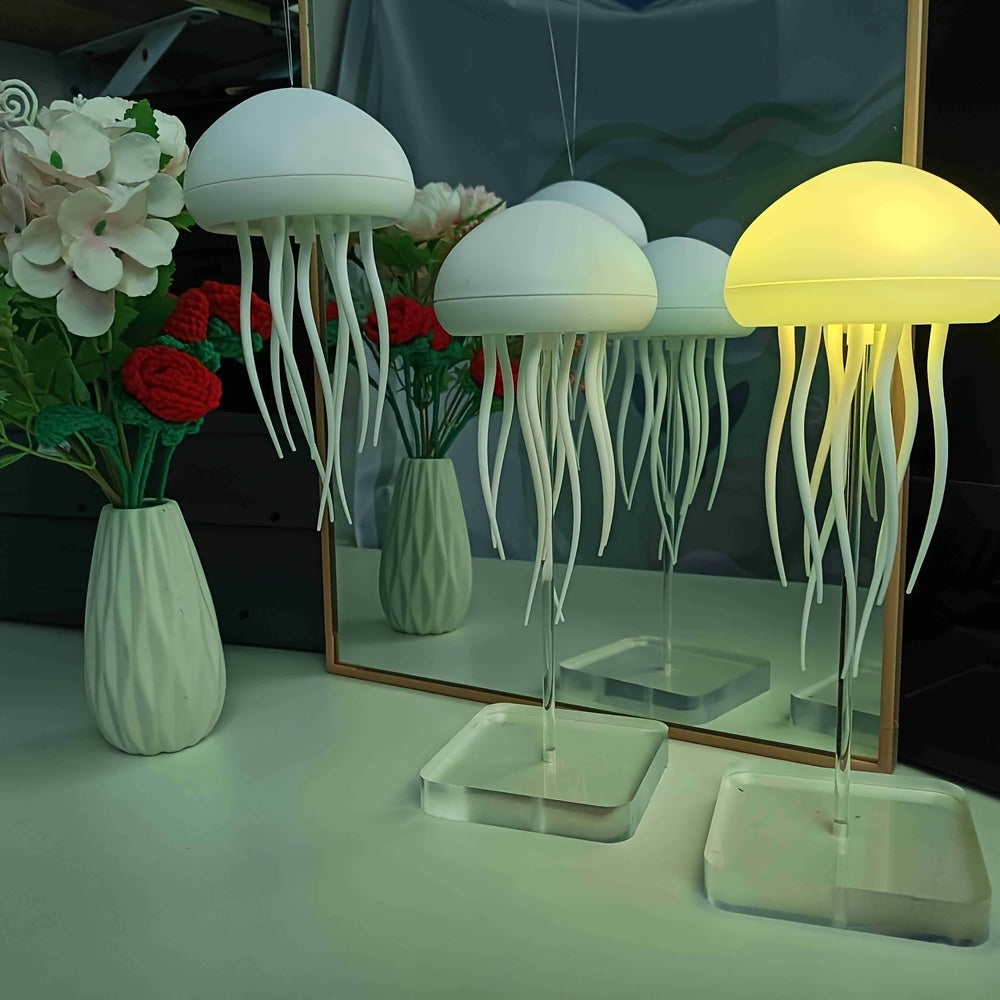 Color-Changing Jellyfish Lamp – USB Rechargeable LED Night Light for Relaxing Ambiance 8