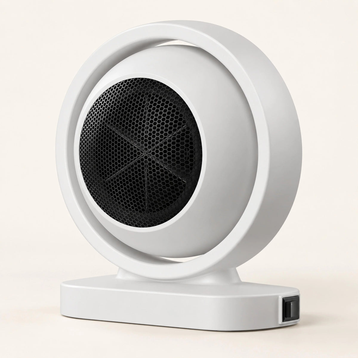Compact Electric Space Heater Portable Design Adjustable Thermostat Quiet Operation Fast Heating 0