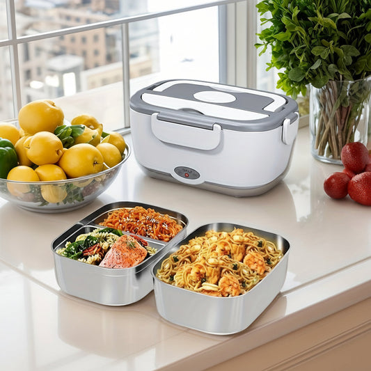 Electric Lunch Box with Insulated Carry Bag - 3-in-1 Food Heater for Travel 1