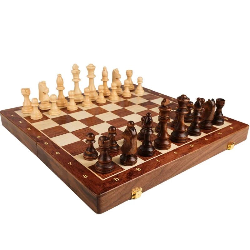 Elegant Wooden Chess Set with Folding Board | Premium Craftsmanship for Timeless Gameplay 6