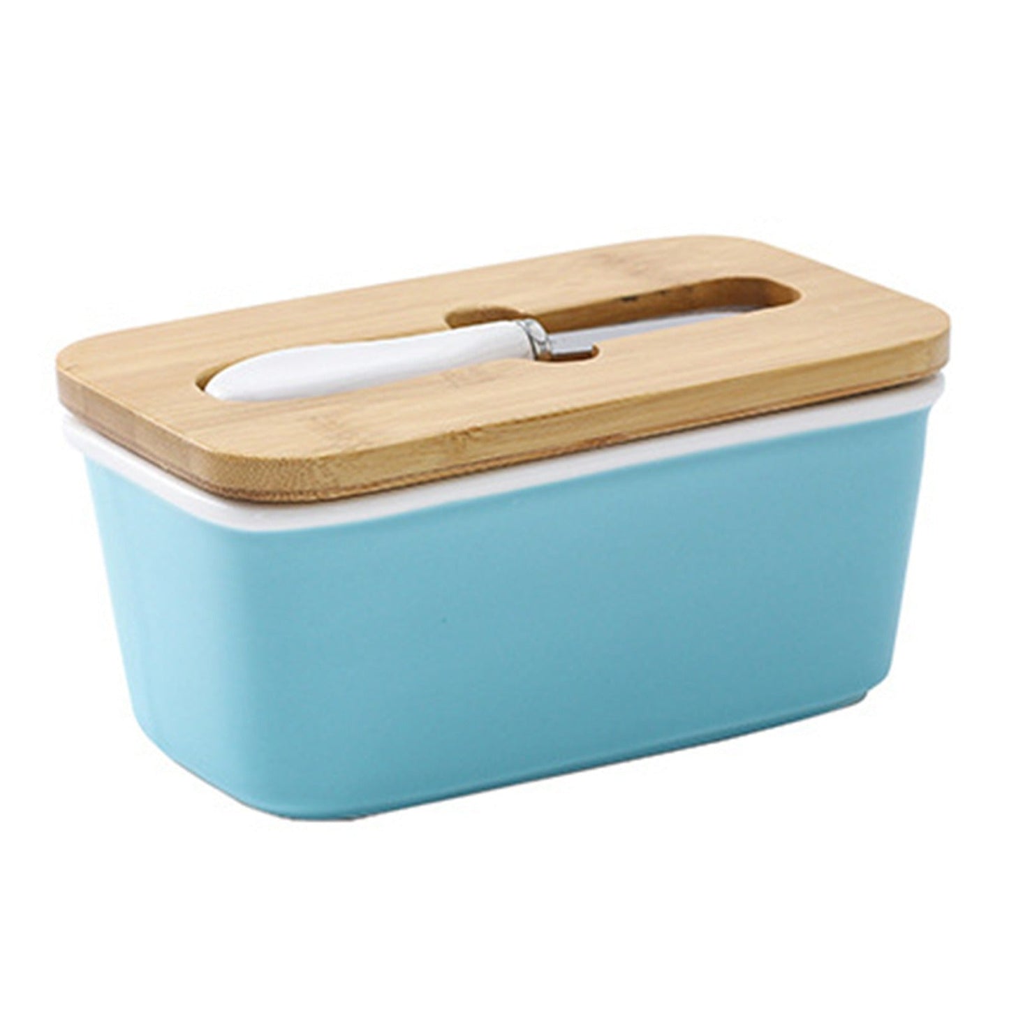 Kremora - Ceramic Butter Dish with Bamboo Lid 3