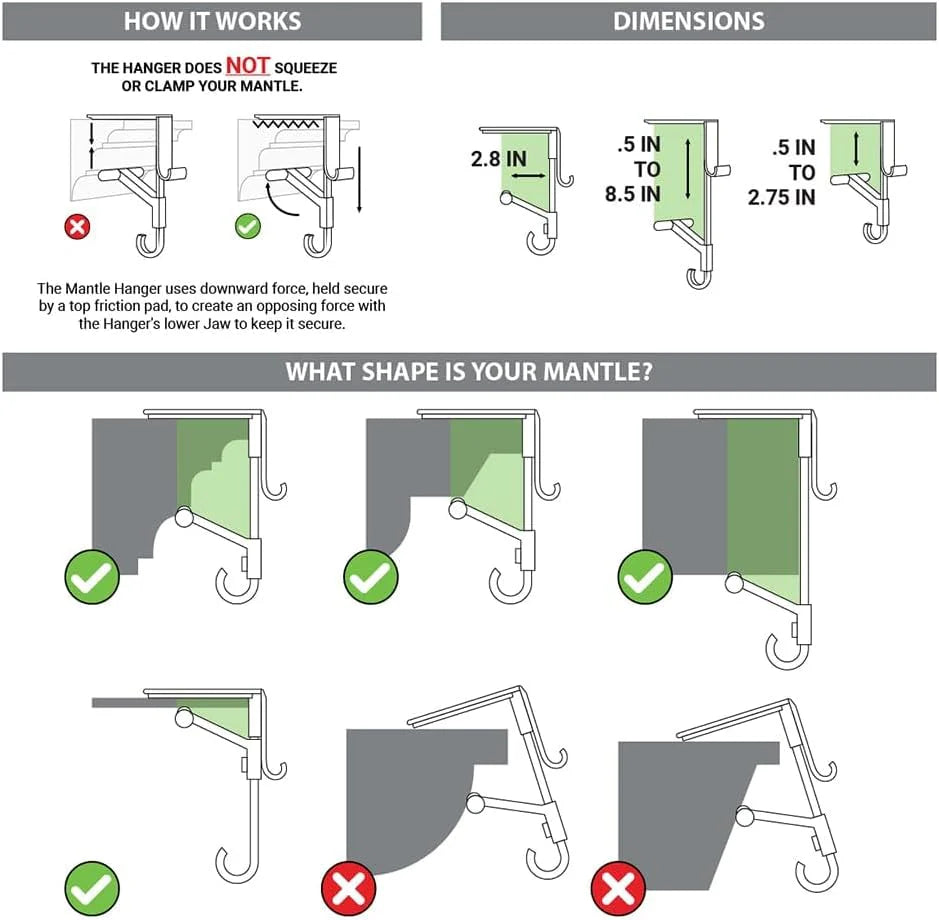 Luxora Heavy Duty 2-In-1 Garland And Stocking Hangers 8