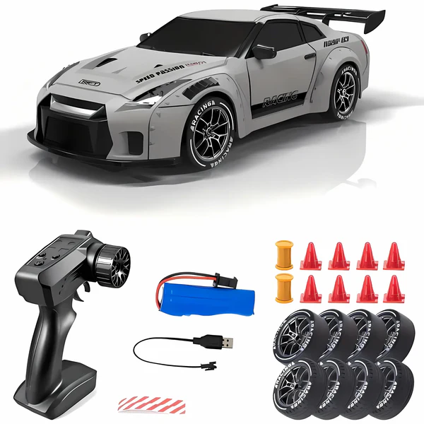 Luxora Retro Drift Master – 4WD RC Car with LED Lights 9