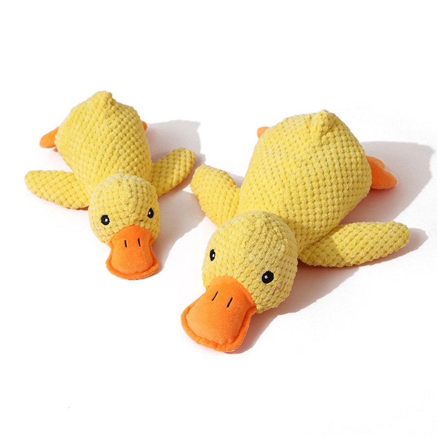 Royelle Calming Duck Dog Toy - Durable Interactive Plush for All Breeds, Deep Quack Sound