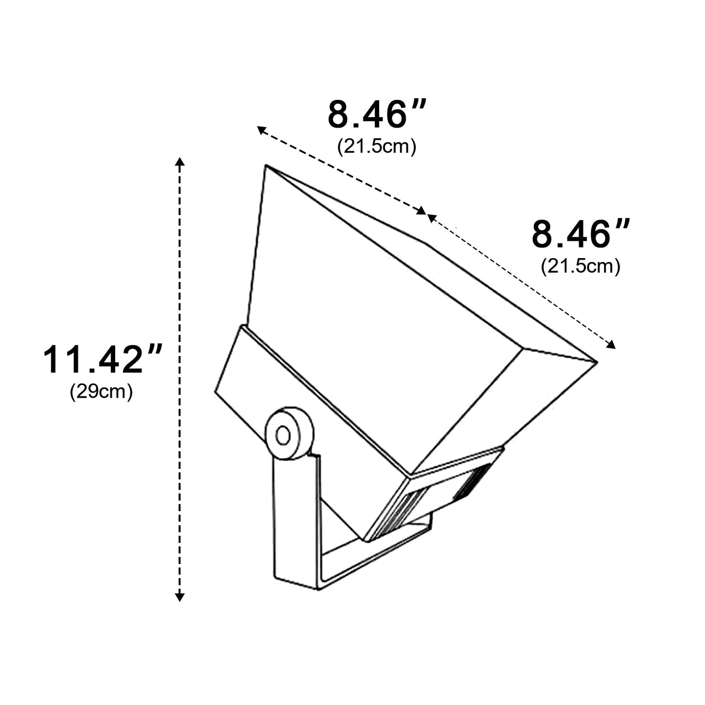 Outdoor LED Floodlight – Gray, Waterproof RGB Garden Lighting for Patios or Gardens 8