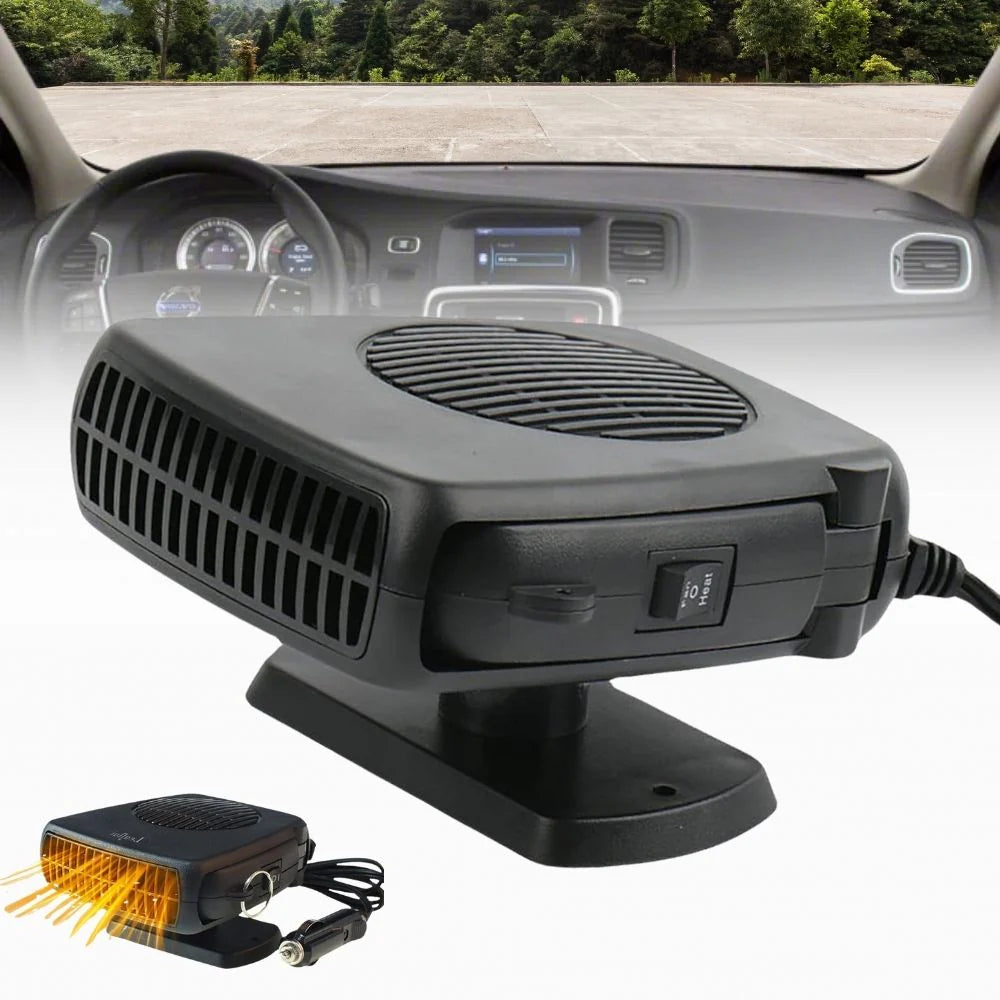 RoyaleGlow Car Heater 150W 300W 12V Ceramic Car Fan Heater 7