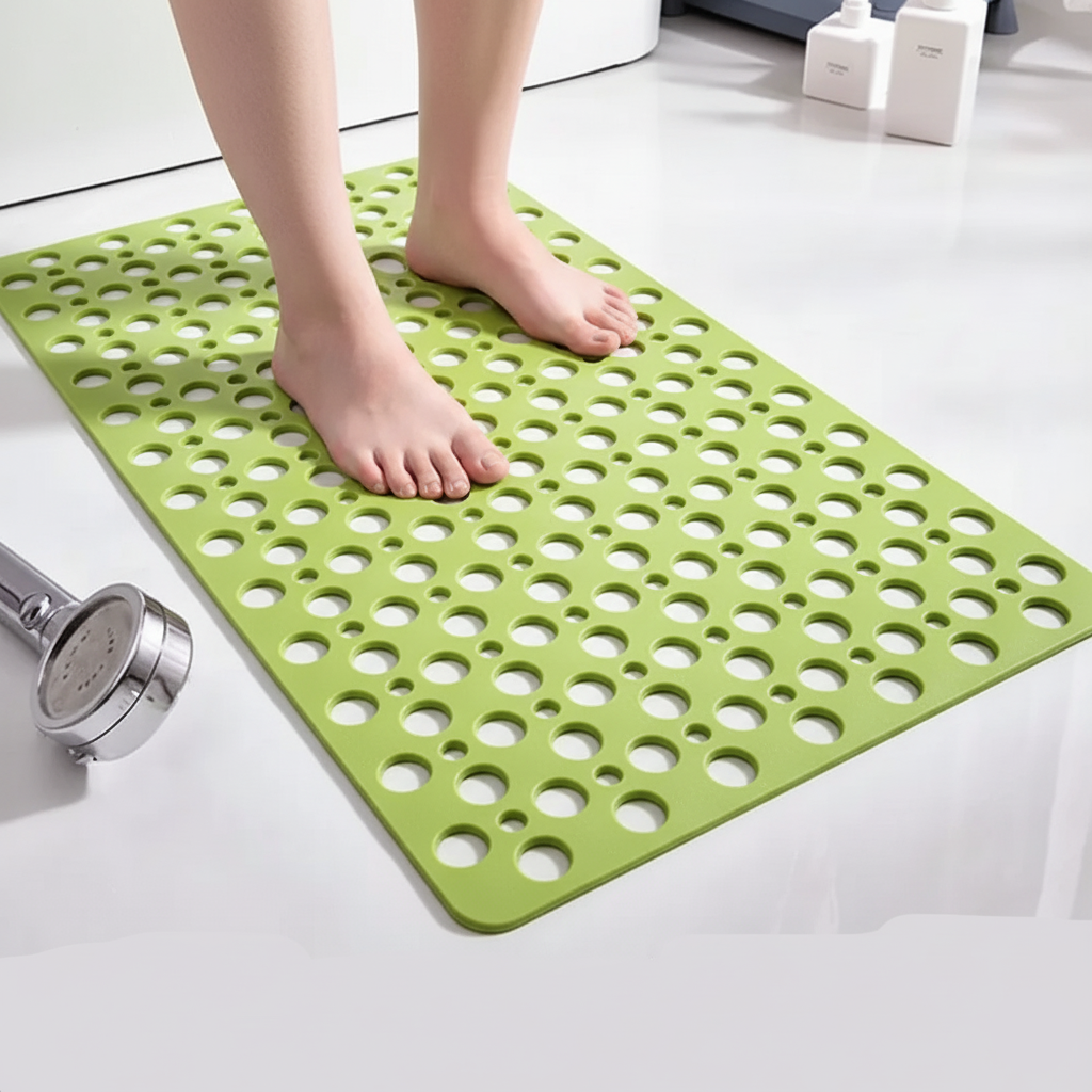 Royaleva Non-Slip Bath Mat with Drain Holes for Safe and Comfortable Showers 12