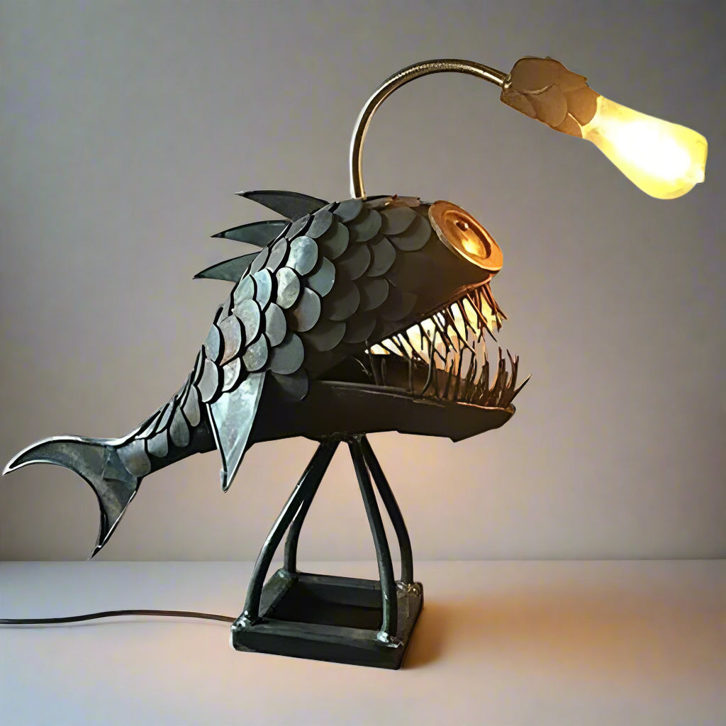 Royallure Angler Fish Lamp – USB Powered LED Night Light for Quirky Home Decor 7