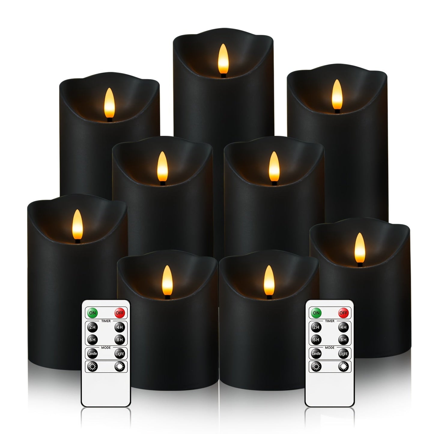 Royallure Flameless LED Candle Set with Remote Control and Timer for Home Decor 8