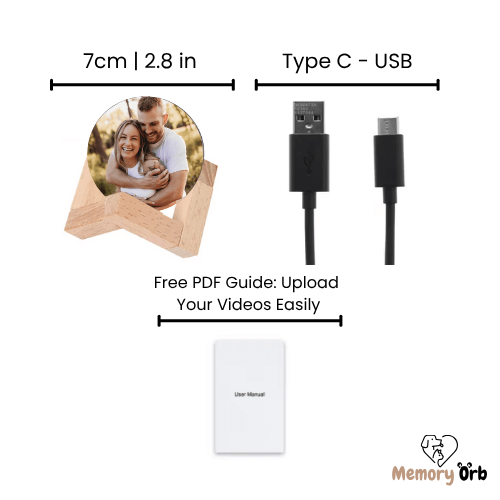 Royallure Memory Orb – Custom Video Sphere with 360° Sound & USB Upload 6