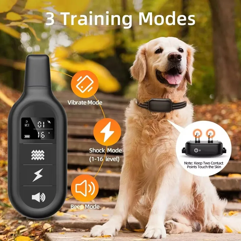 Royallure Rechargeable Waterproof Dog Training Collar - Shock E Collar with Remote Control 8