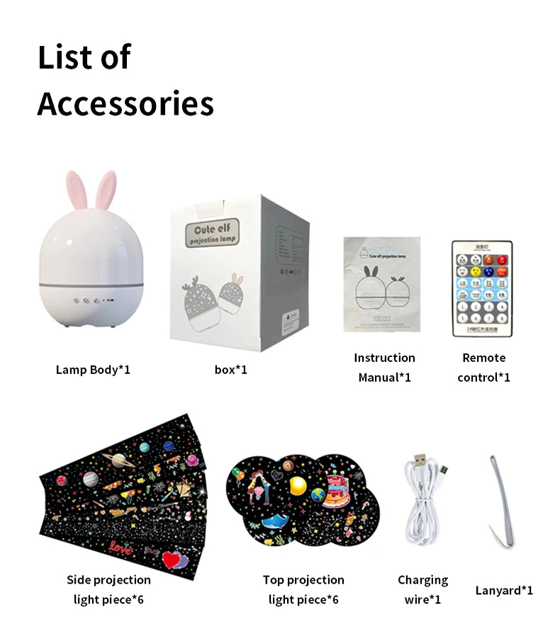 Sovere Galaxy Lamp Night Light Projector with Music and Remote for Kids - Soothing Stars