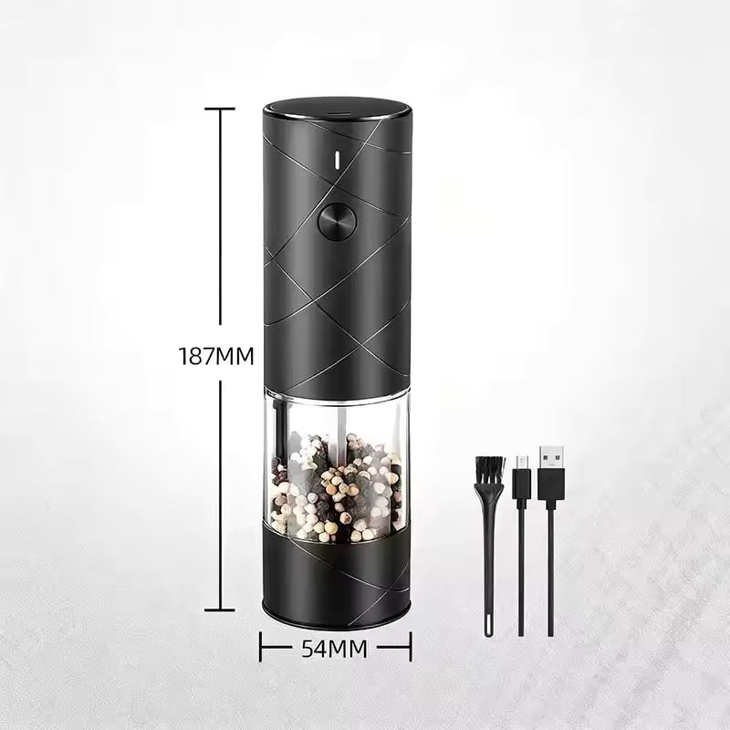 Sovere Electric Salt and Pepper Grinder with LED Light, Adjustable Coarseness