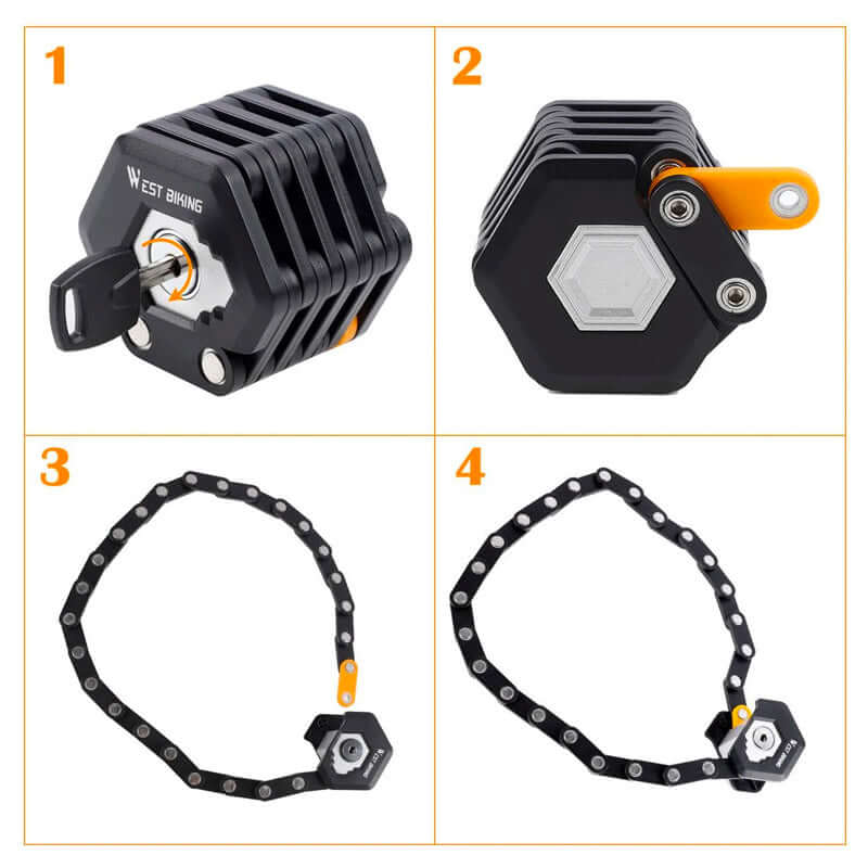 Sovere Heavy-Duty Bicycle Lock, Indestructible Alloy Steel Lock for E-Bikes and Bikes 3