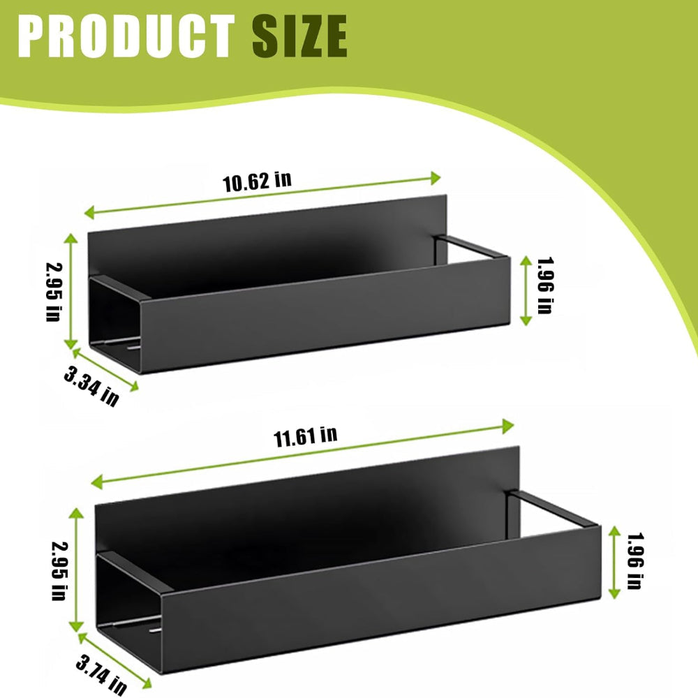 Sovere Magnetic Refrigerator Organizer Shelf - Durable Metal, Space-Saving Storage Solution for Kitchen 5