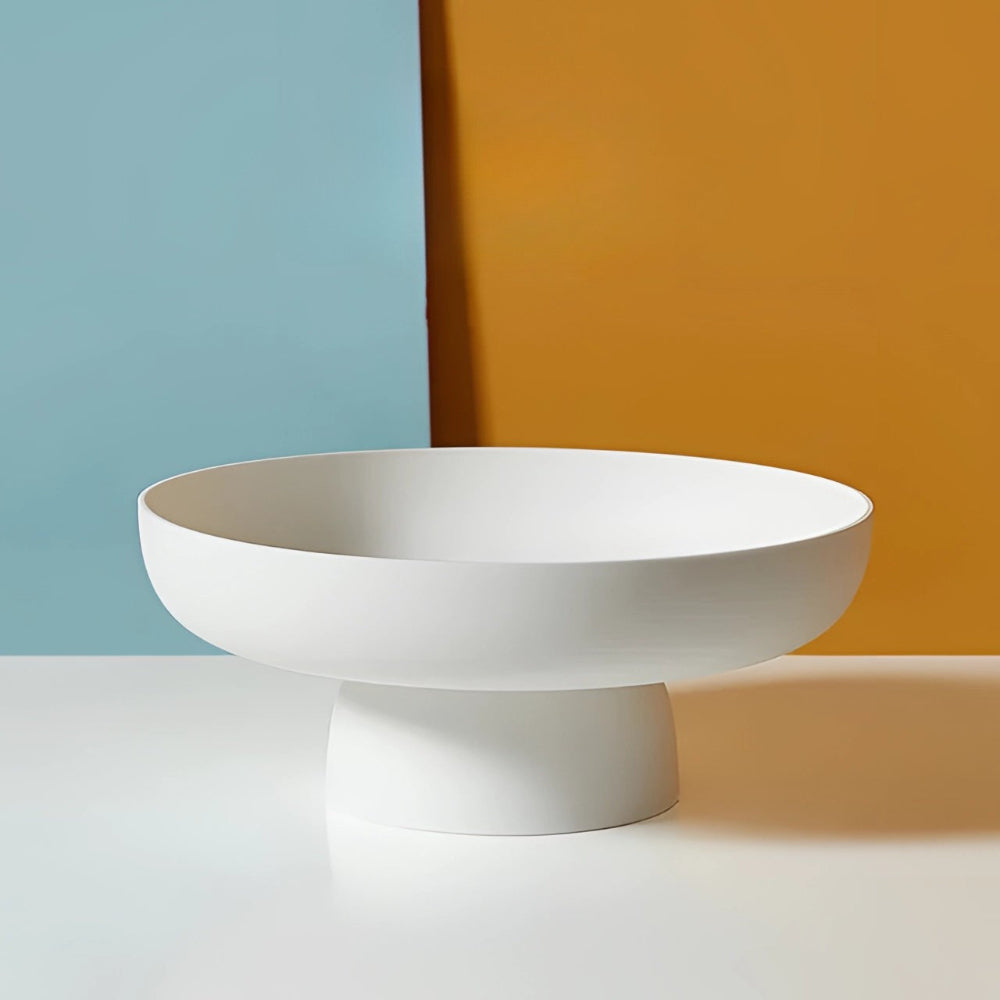 Sovere Modern Fruit Bowl with Raised Pedestal, Lightweight Plastic Design for Kitchen Decor 7