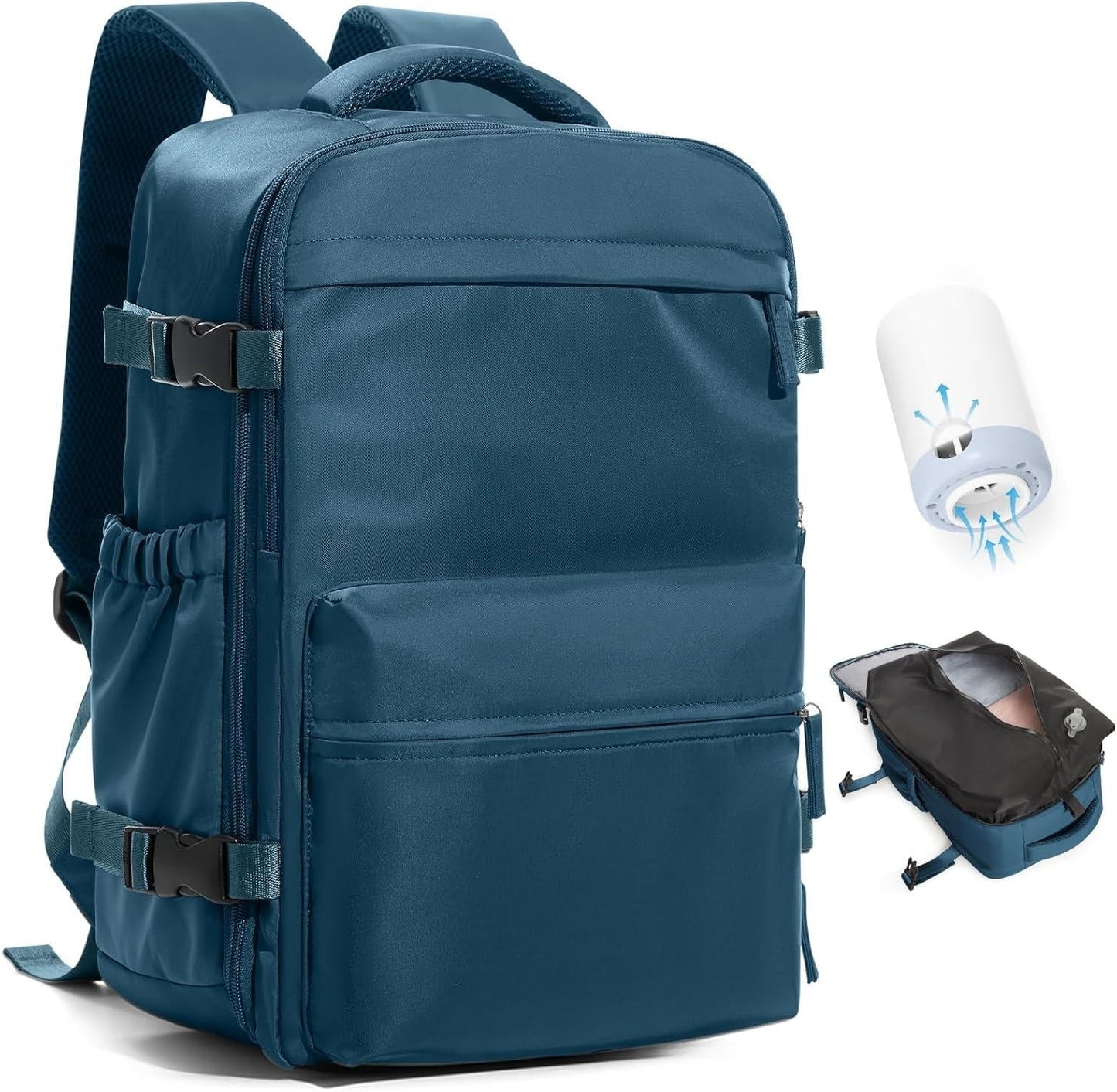 Travel Backpack | Vacuum Compression | Water-Repellent Oxford | Laptop up to 17" | USB Pump Included 5