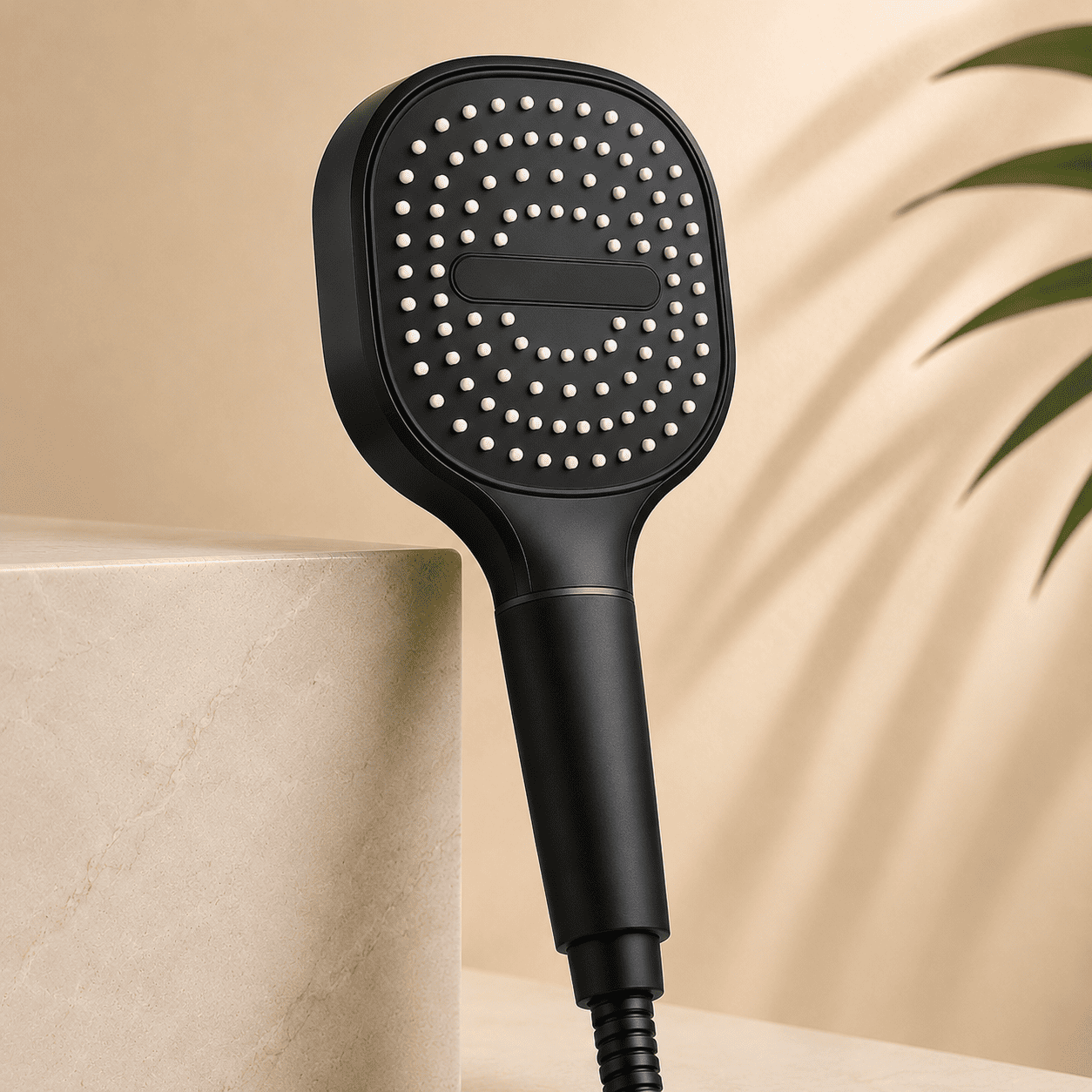 Novara High Pressure Shower Head with Turbo Boost & Filtered Rainfall Spray
