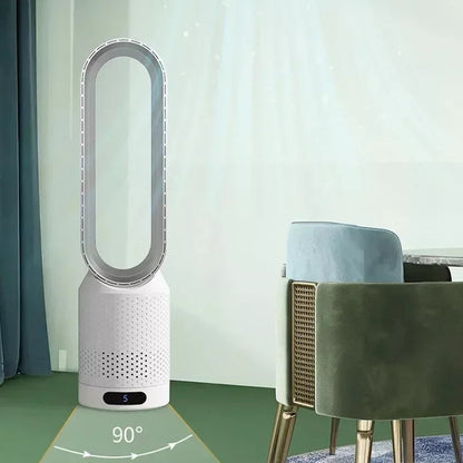 Royeva Bladeless Tower Fan And Air Purifier With UV Ionisation White