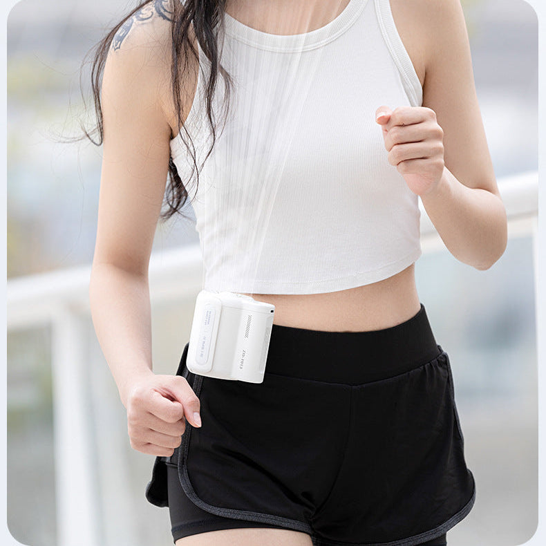 Novara Wearable Waist Fan 4500mAh USB Rechargeable Clip-On Cooling Fan