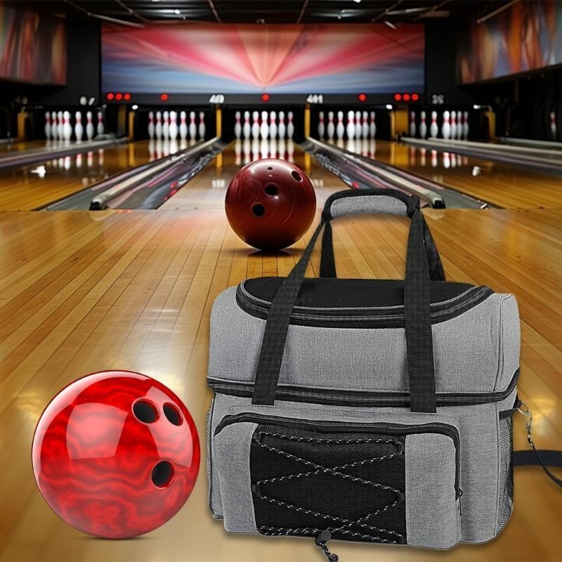 Novara Insulated Bowling Ball Tote Bag With Zippered Pockets