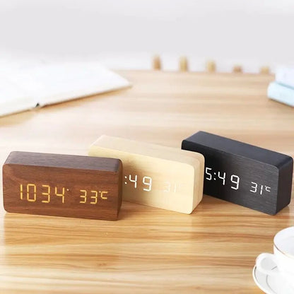 Sovere Smart Voice-Controlled Digital Alarm Clock with LED Display and Adjustable Brightness
