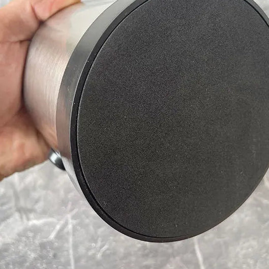 Novara Stainless Steel Espresso Knock Box with Rubber Bar and Non-Slip Base