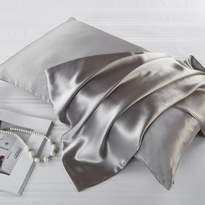 Royora 22 Momme Mulberry Silk Pillowcase-Satin Finish Pillow Cover