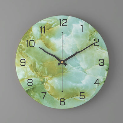 11.81-Inch Decorative Wall Clock with Marble Design and Silent Quartz Mechanism 8