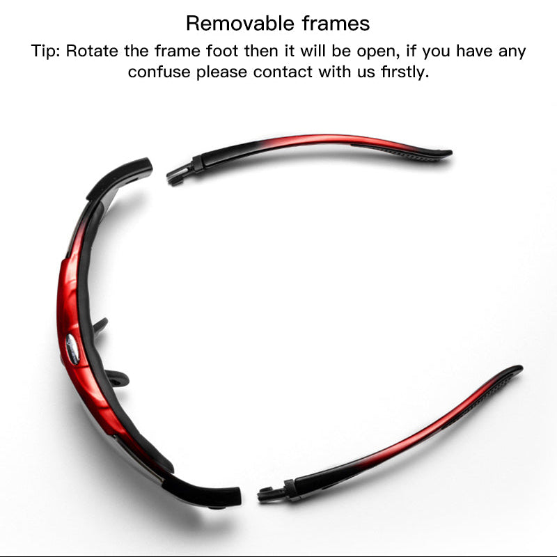 Royeva Polarized Cycling Sunglasses Interchangeable Sports Eyewear