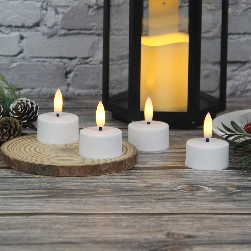 Royeva Rechargeable Flameless LED Tea Light Candles With Remote And USB Base