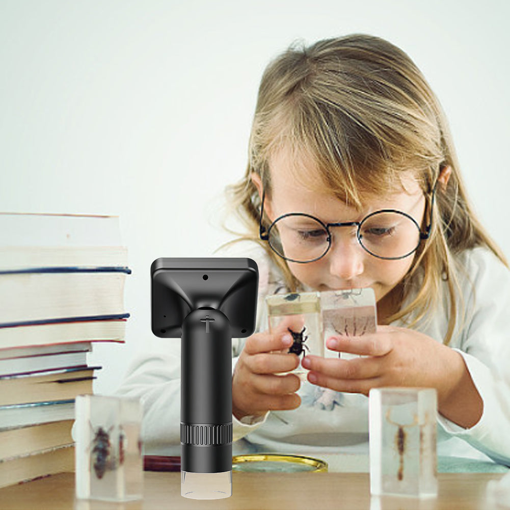 Royeva Portable Digital Microscope-HD Screen Camera For Science Learning And Kids