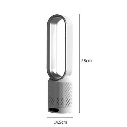 Royeva Bladeless Tower Fan And Air Purifier With UV Ionisation White