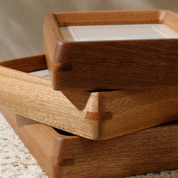 Royora Modern Wood Photo Frame with Rounded Corners for Tabletop Display