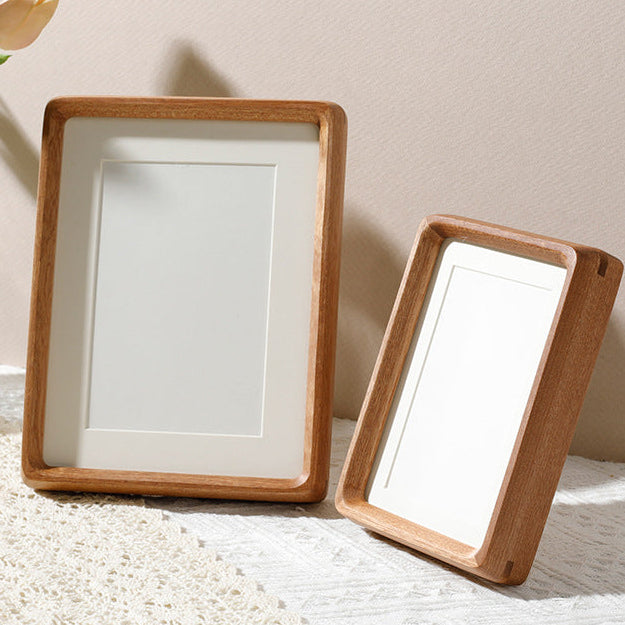 Royora Modern Wood Photo Frame with Rounded Corners for Tabletop Display