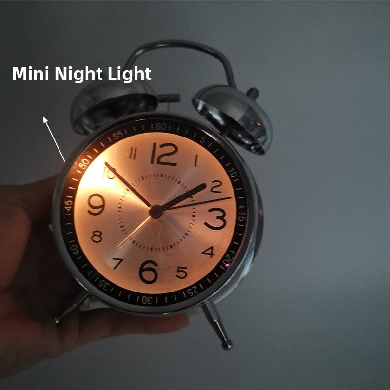 Royelle Retro Twin Bell Alarm Clock-Loud Analog Clock for Bedroom