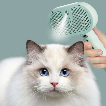 Royora Self Cleaning Pet Grooming Brush And Steam Cat Brush Massage Comb