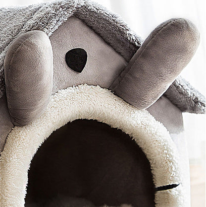 Novara Cozy Dog & Cat House Bed-Soft, Warm Pet Cave for Small Animals