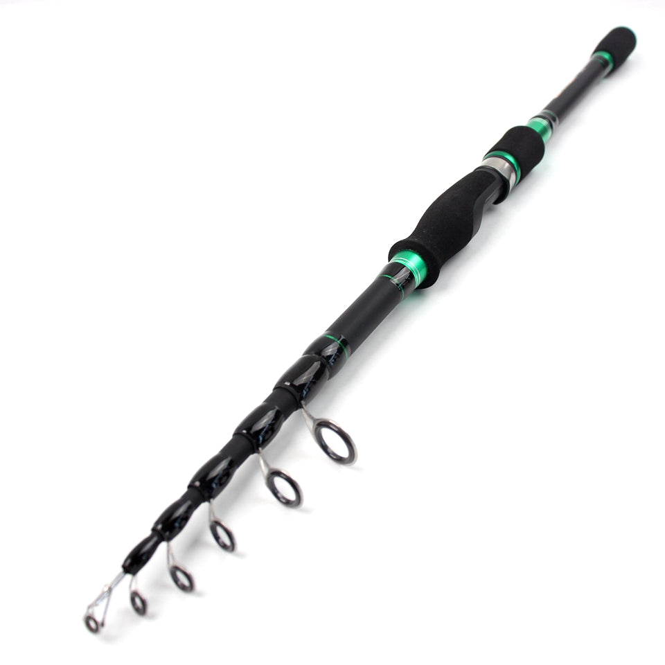 Novara Portable Carbon Fiber Baitcasting Fishing Rod And Reel Combo