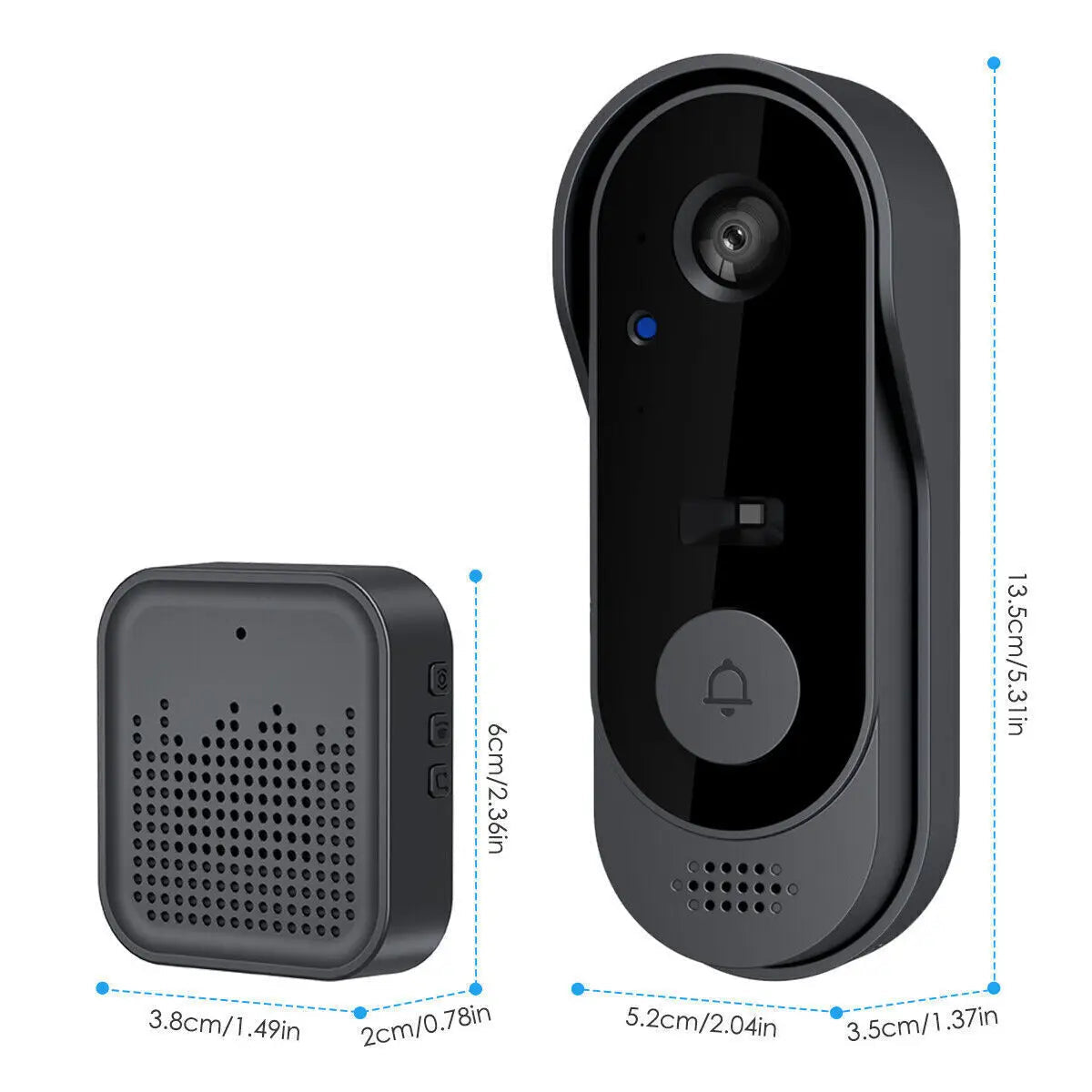 Novara Smart Video Doorbell Camera with HD Two-Way Audio and Motion Detection